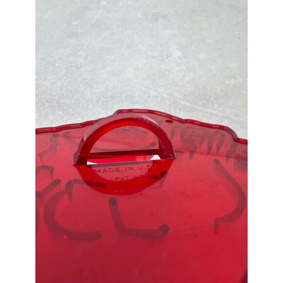 Vintage variety Santa Claus Cookie CuttersRed plastic lot of 7 - Picture 8 of 9